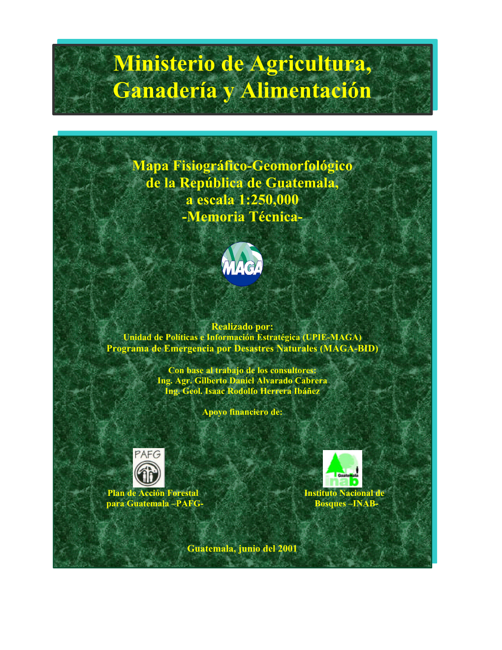 Mapa Fisiográfico-Geomorfológico De Guatemala