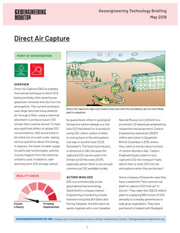 Direct Air Capture