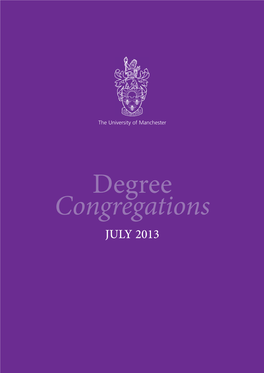 Degree Congregations