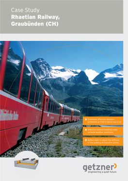 Case Study Rhaetian Railway, Graubünden (CH)