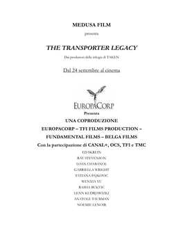 The Transporter Legacy