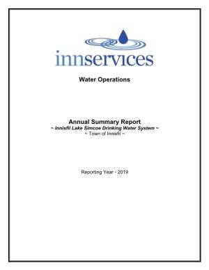 Water Operations Annual Summary Report