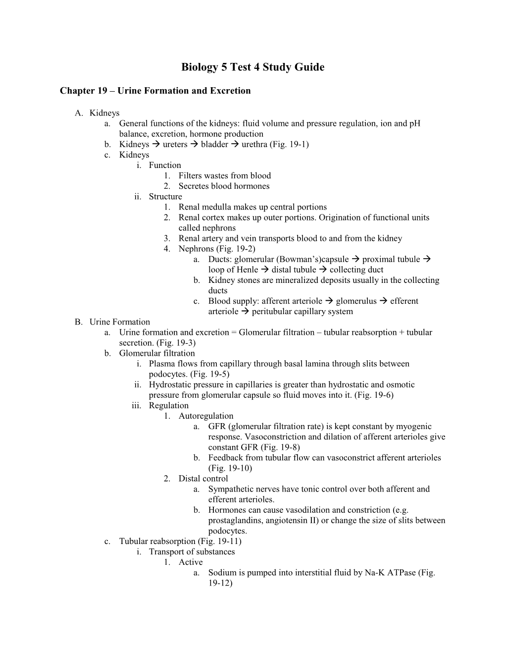 Biology 6 Test 3 Study Guide