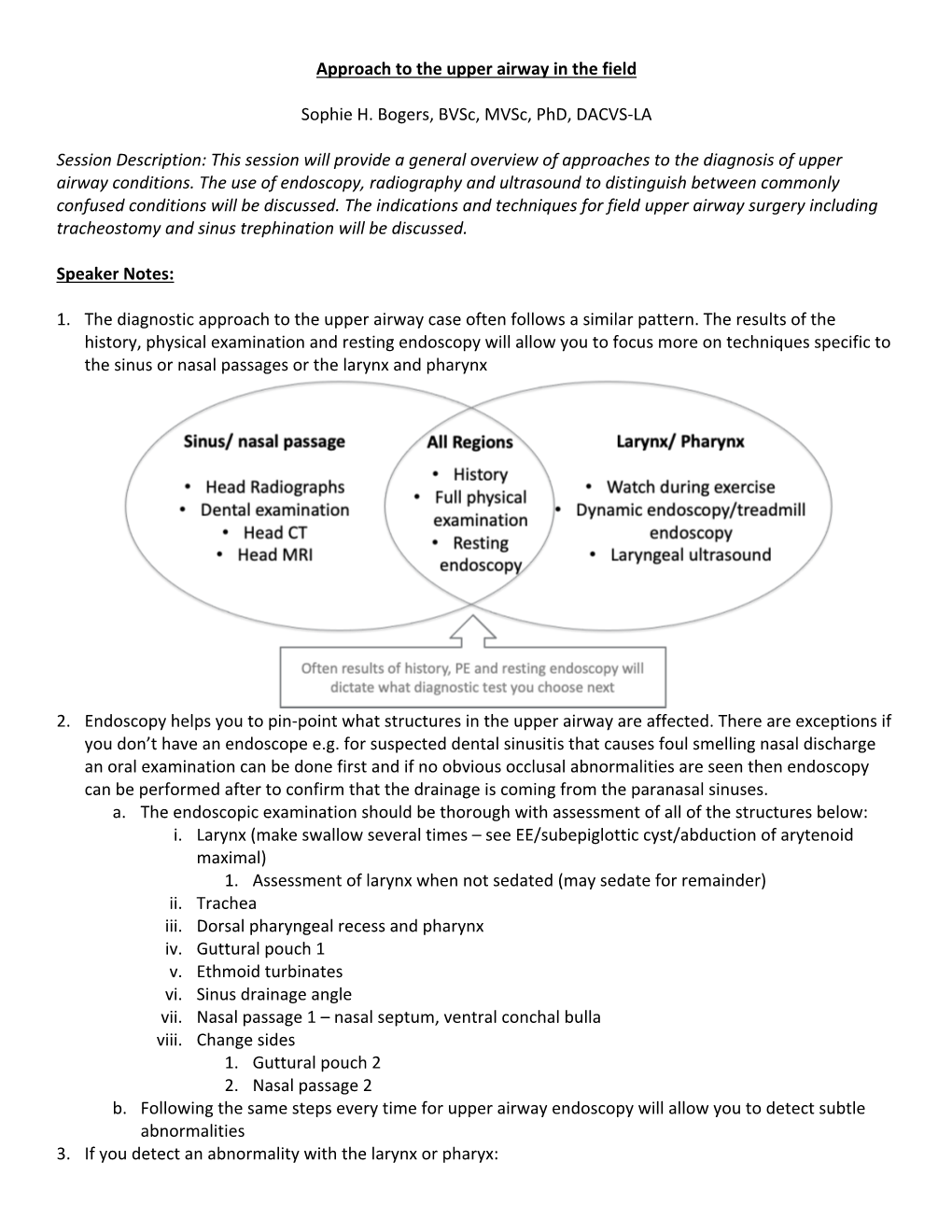 Approach to the Upper Airway in the Field