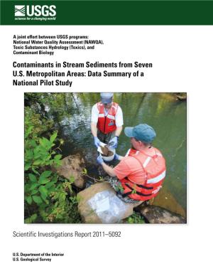 Contaminants in Stream Sediments from Seven US Metropolitan Areas