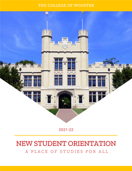 New Student Orientation Program