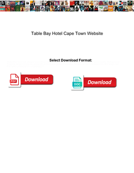 Table Bay Hotel Cape Town Website
