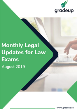 Monthly Legal Updates of August 2019