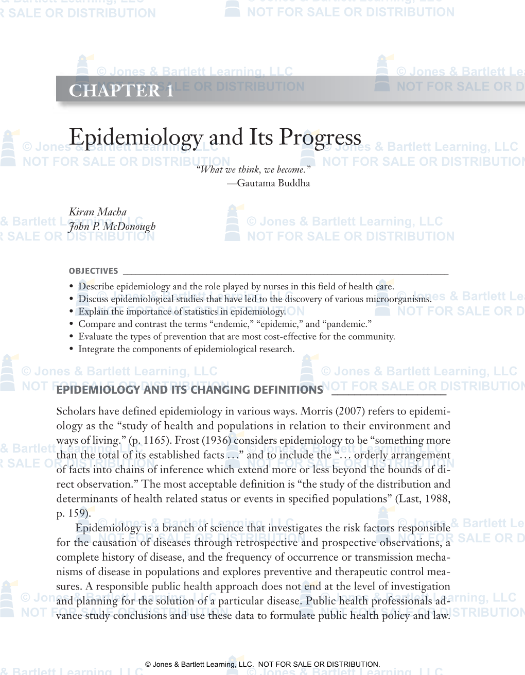 Epidemiology and Its Progress
