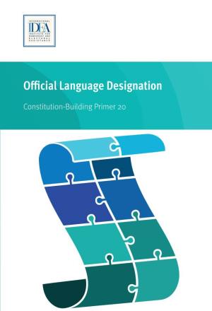 Official Language Designation