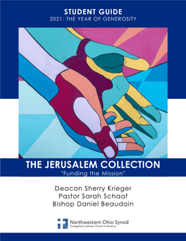 THE JERUSALEM COLLECTION "Funding the Mission"