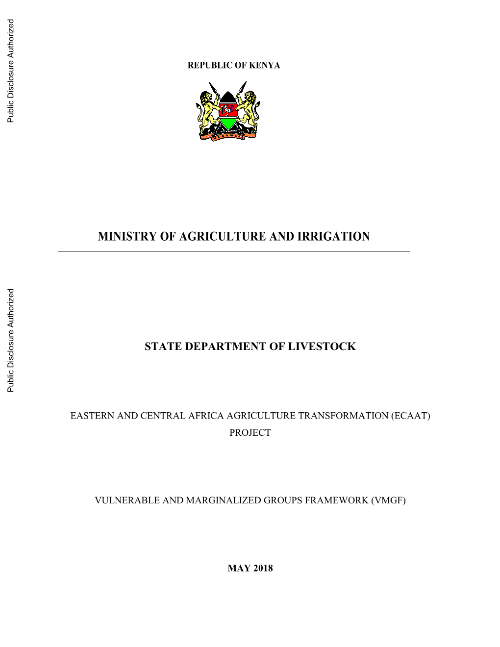 Ministry of Agriculture and Irrigation