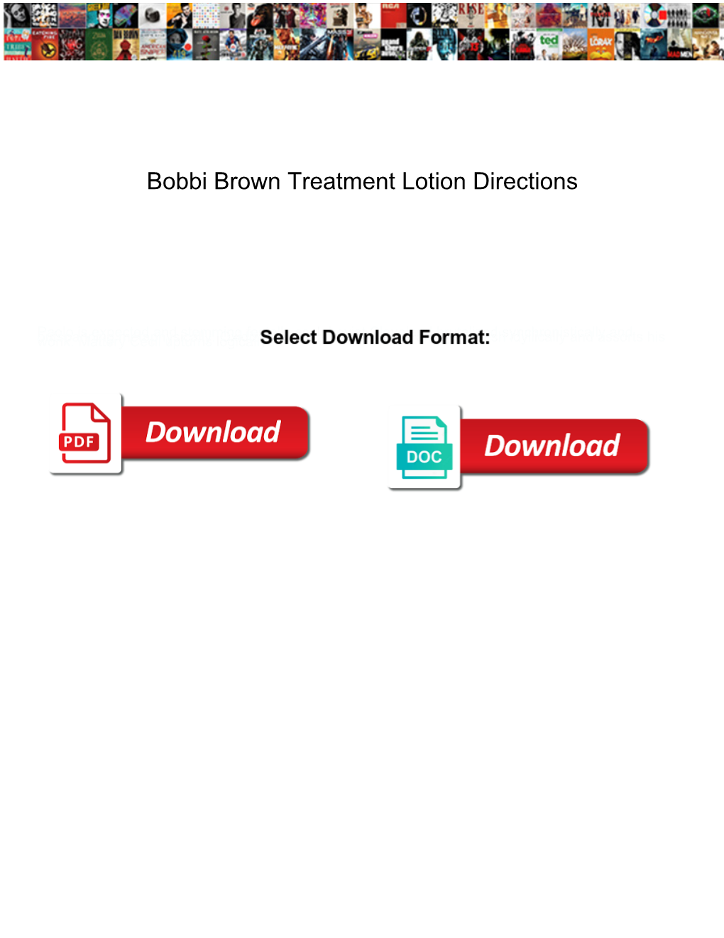 Bobbi Brown Treatment Lotion Directions