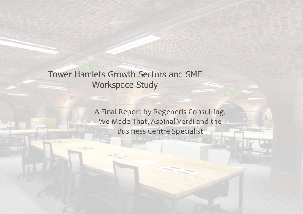 Growth Sectors and SME Workspace Study