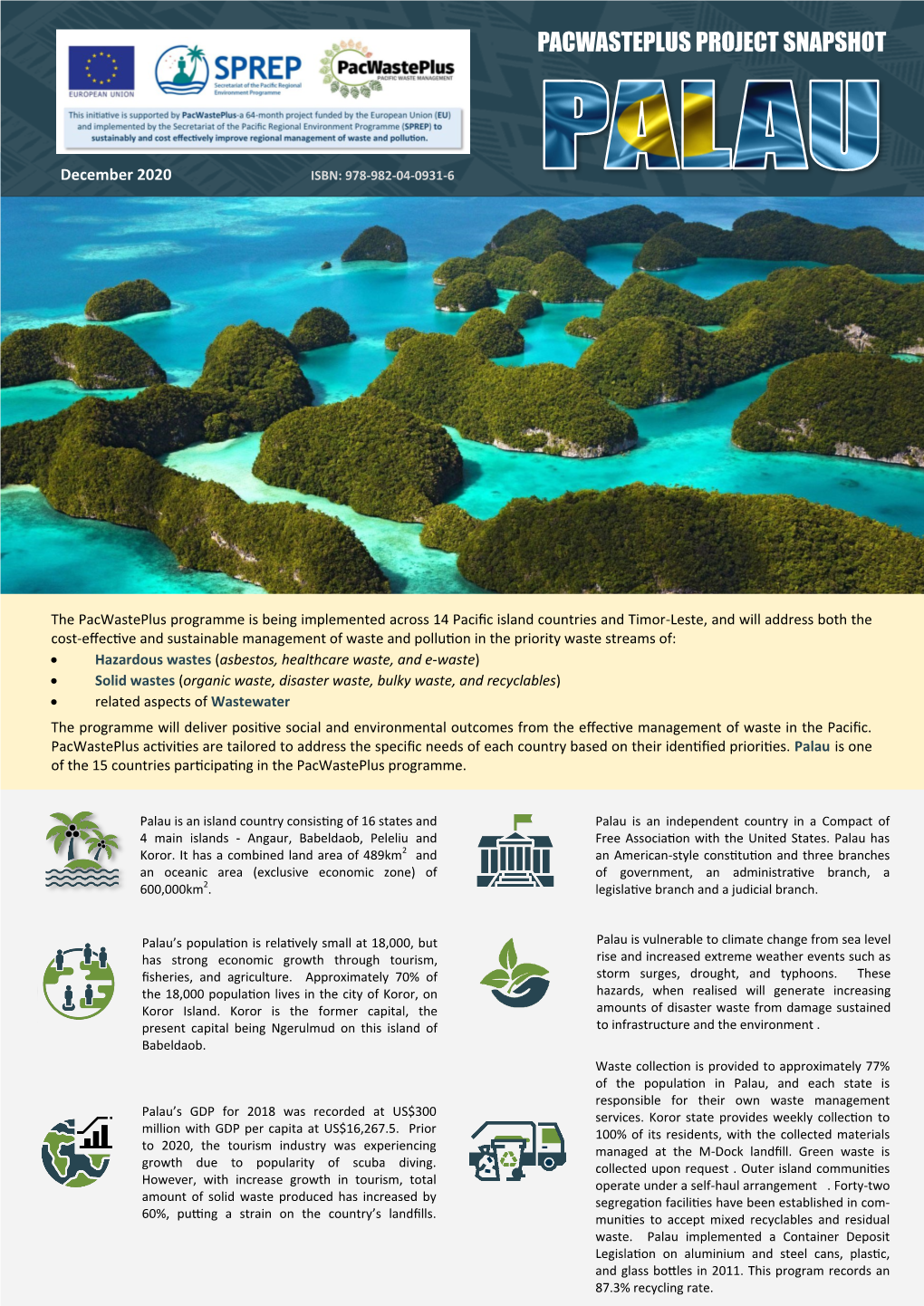 Download Pacwasteplus Project Snapshot-Palau