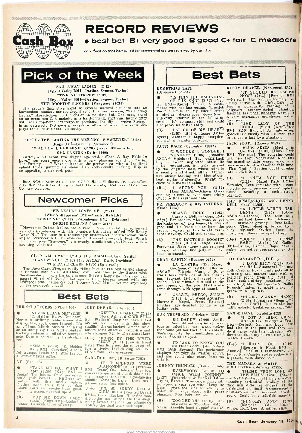 Pick of the Week Best Bets