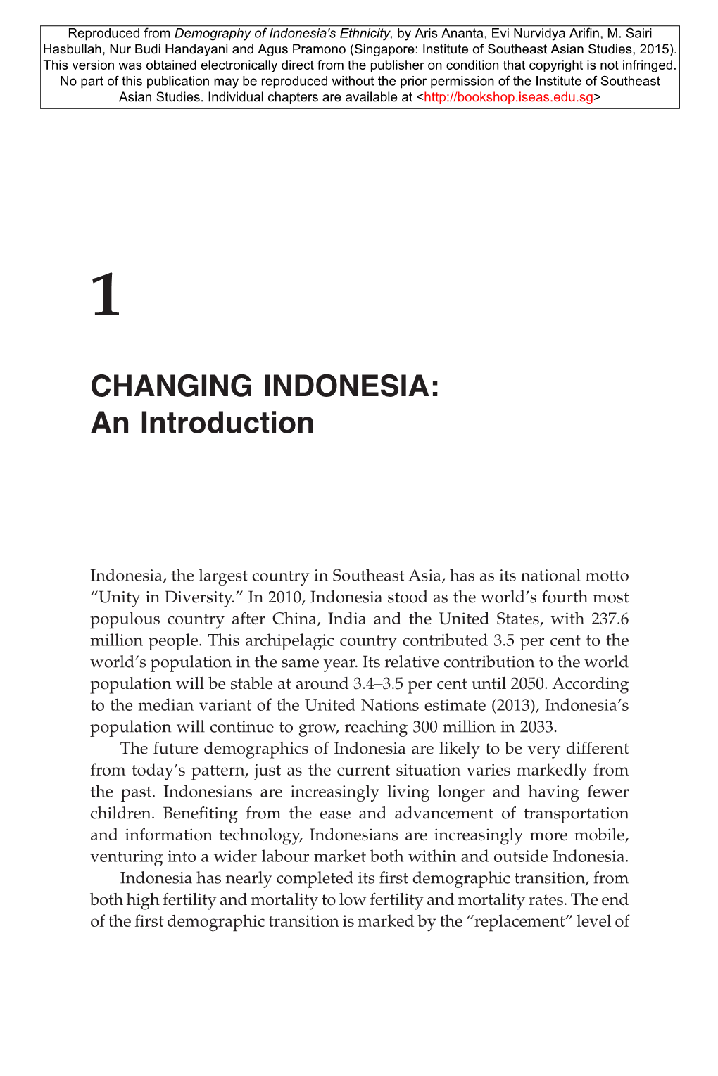 Demography of Indonesia's Ethnicity