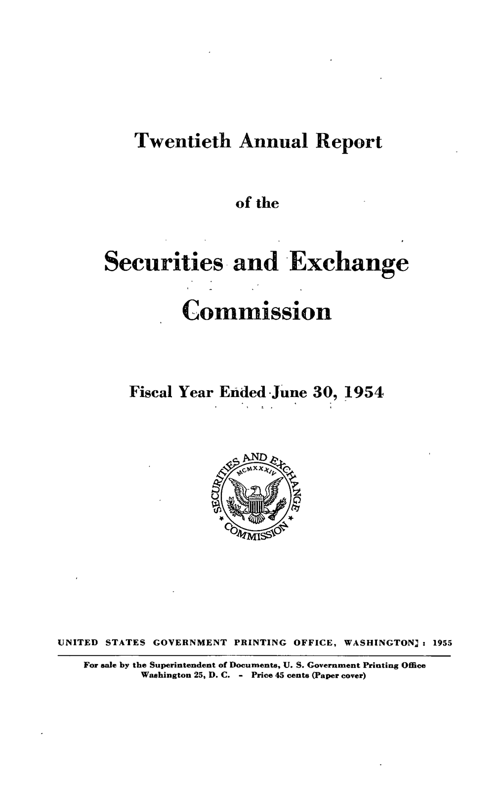 Securities and 'Exchange Commission