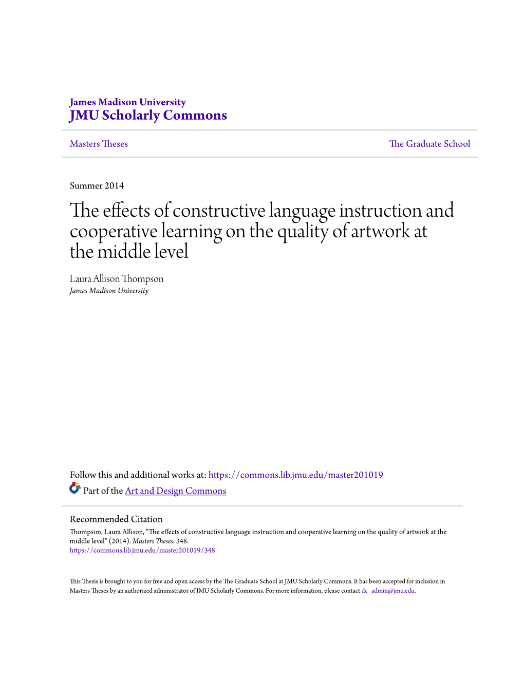 The Effects of Constructive Language Instruction and Cooperative Learning