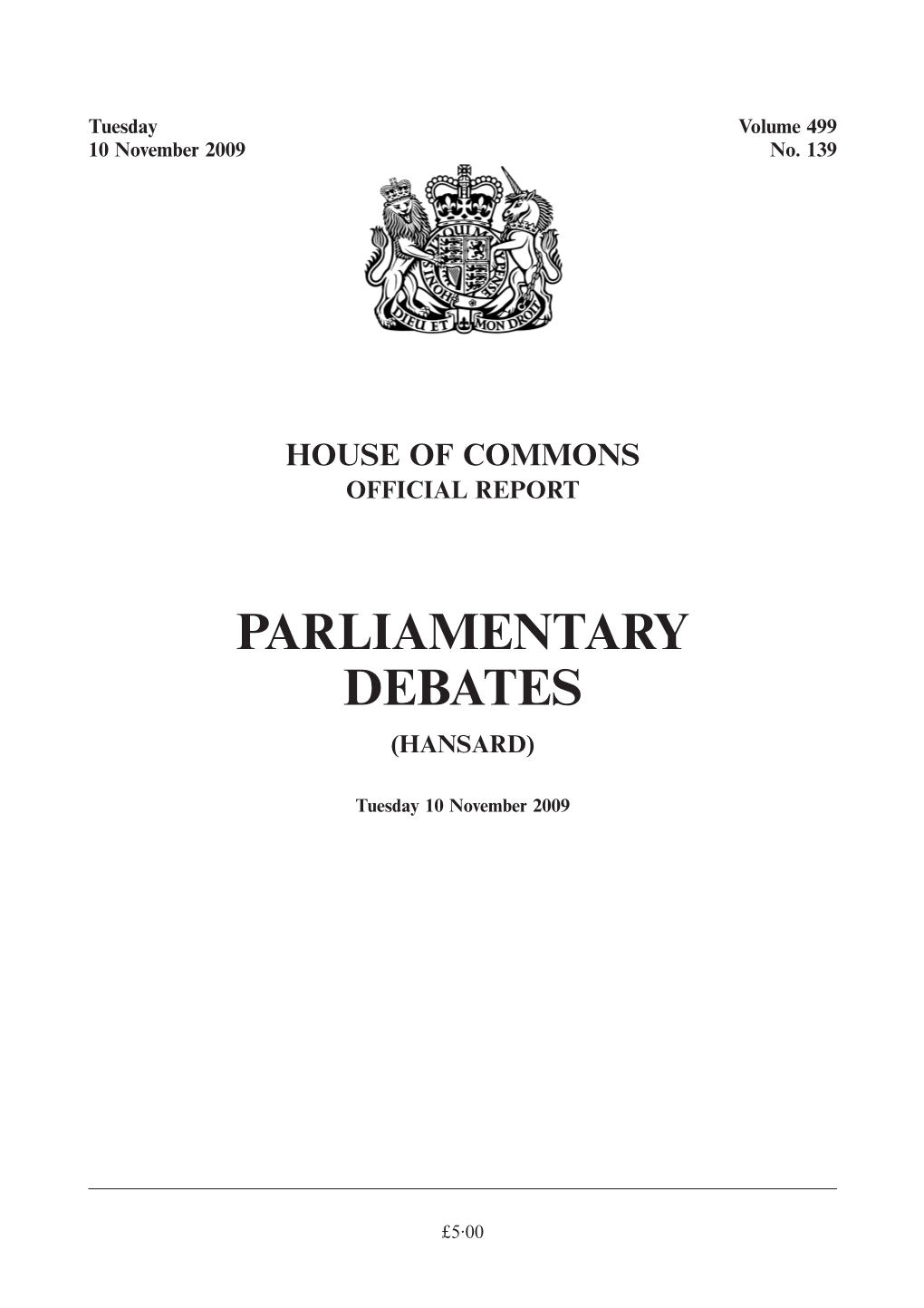 Parliamentary Debates (Hansard)