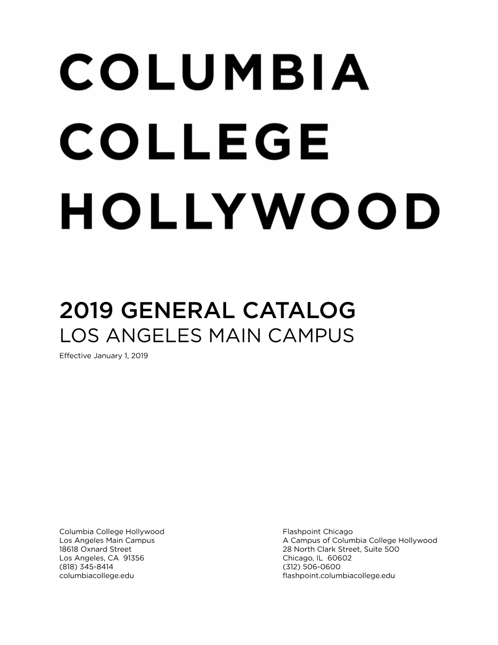 2019 Flashpoint ACADEMIC Catalog