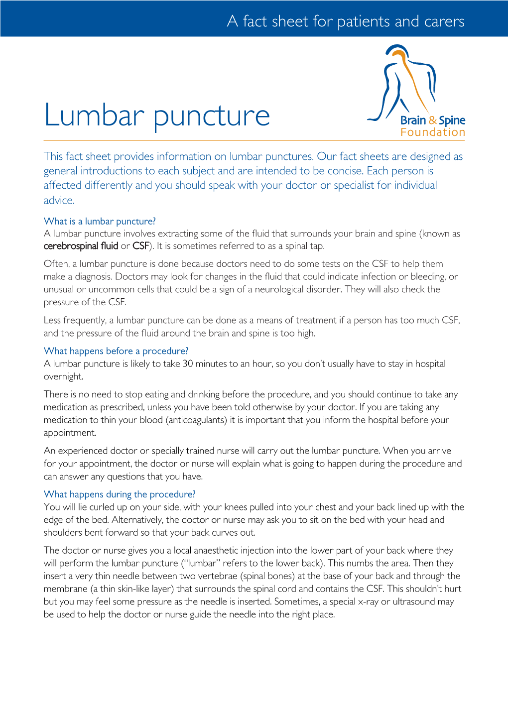 Lumbar Puncture