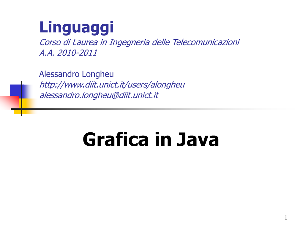 Java E La Grafica