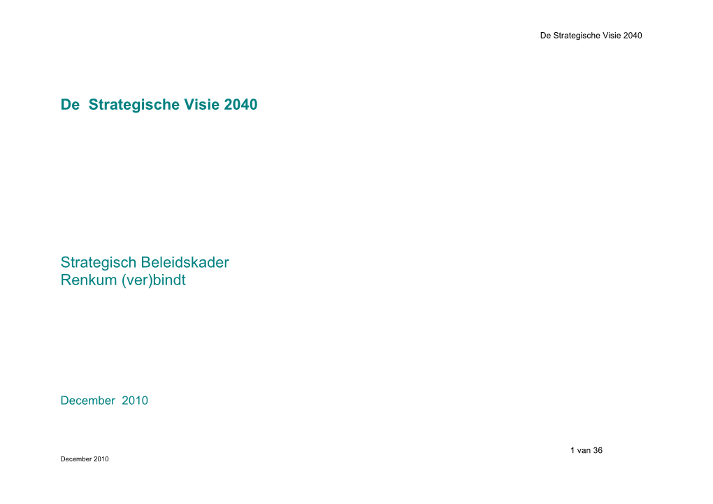 Strategische Visie 2040