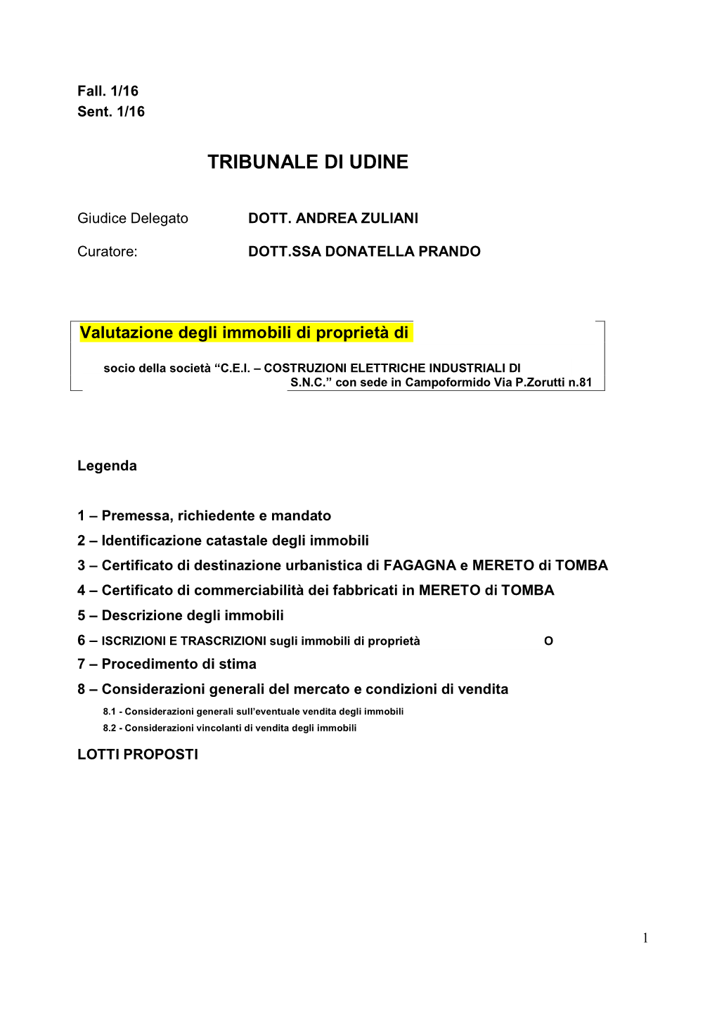 Tribunale Di Udine