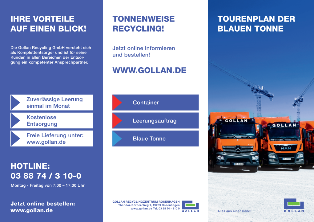 Tourenplan Der Blauen Tonne Ihre Vorteile Auf Einen Blick!