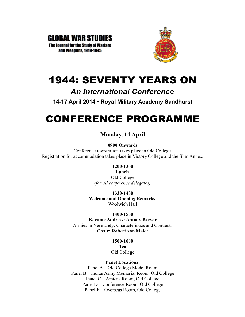 1944: Seventy Years on Conference