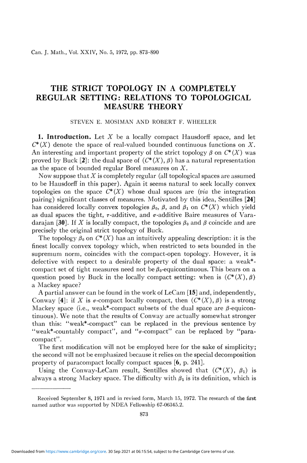 The Strict Topology in a Completely Regular Setting: Relations to Topological Measure Theory