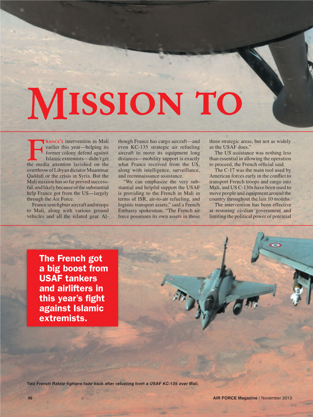 France's Intervention in Mali