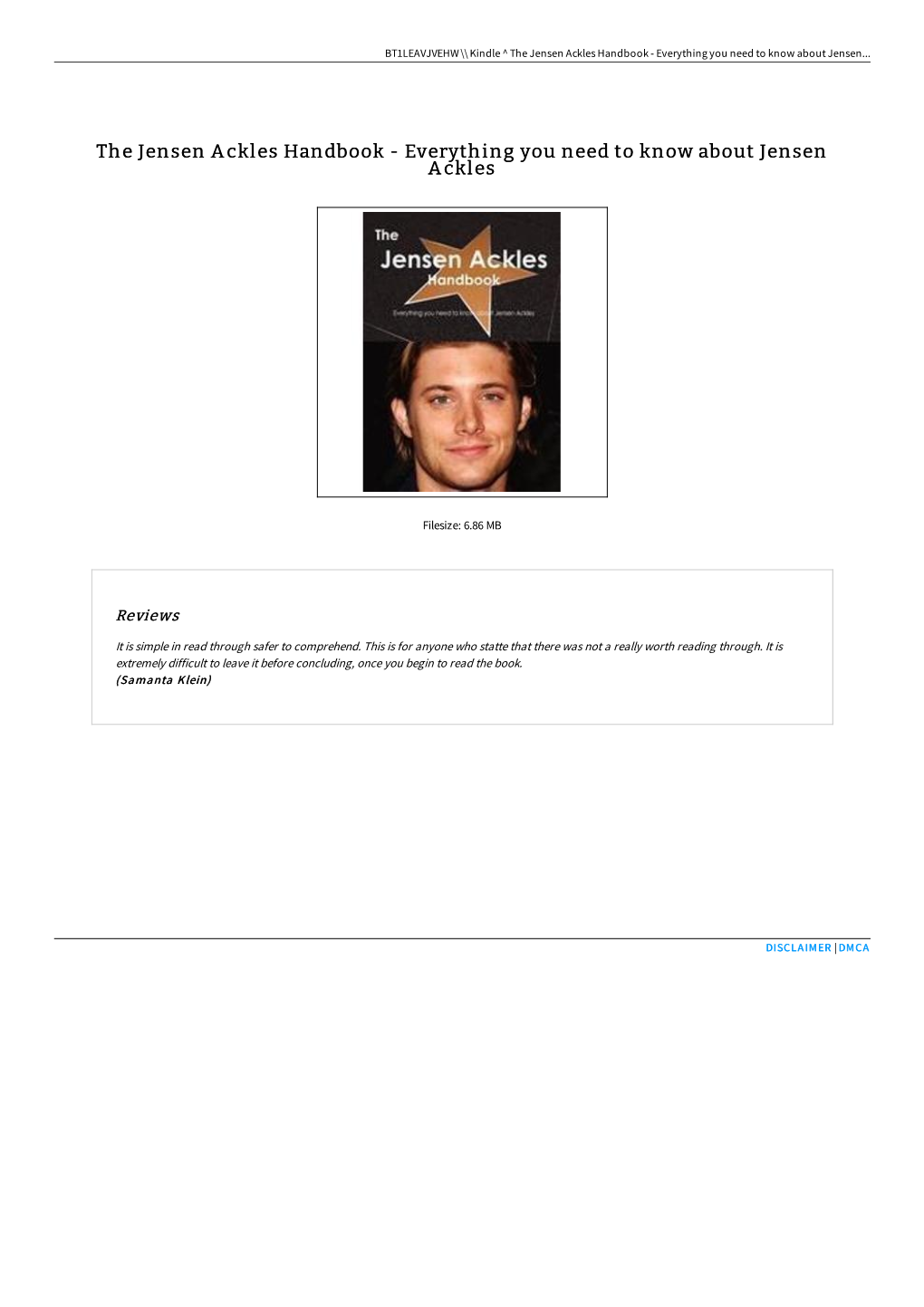 Download PDF // the Jensen Ackles Handbook