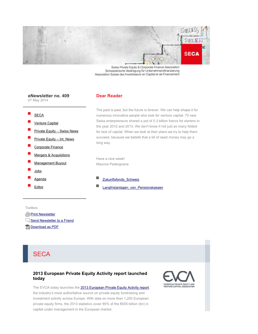 SECA | Swiss Private Equity & Corporate Finance Association