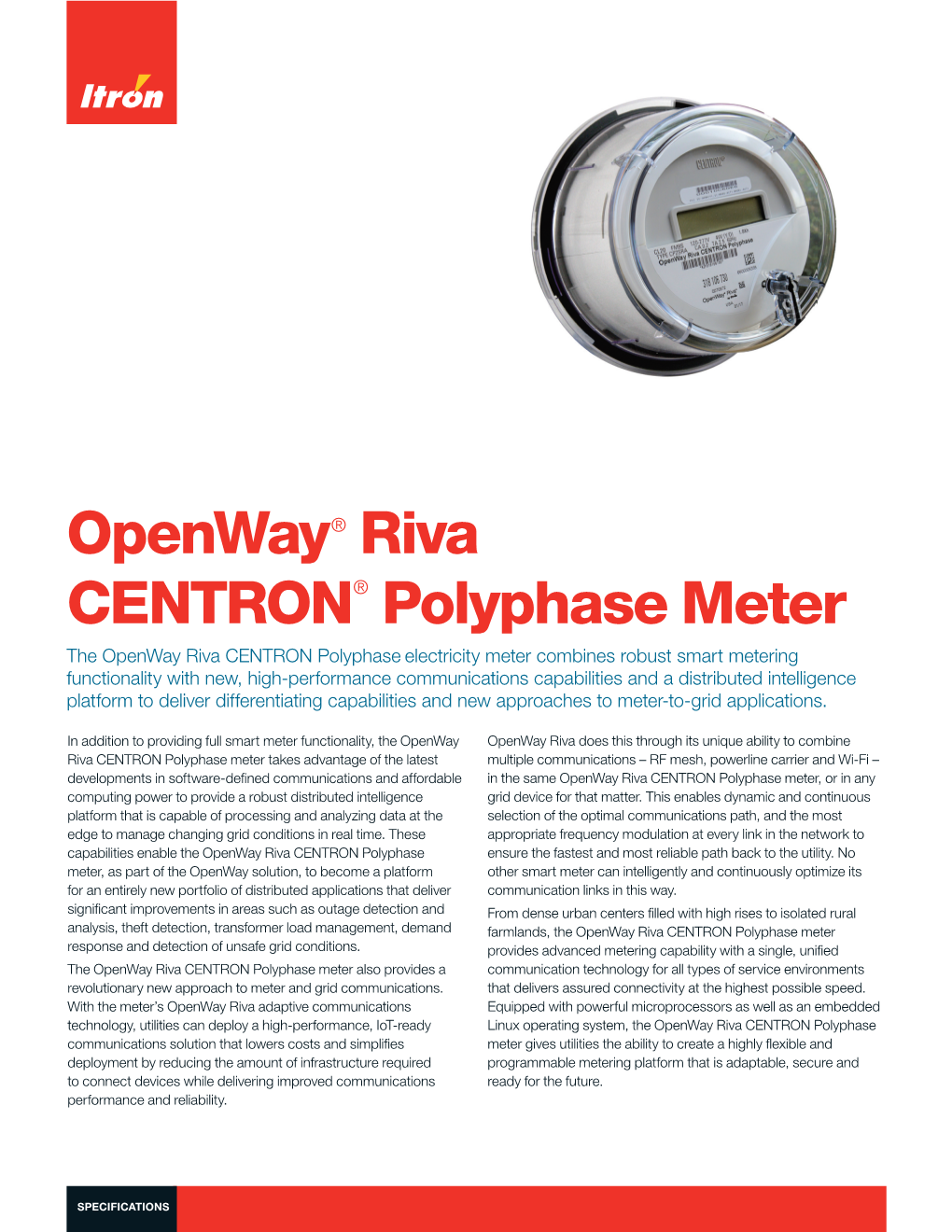 Openway® Riva CENTRON® Polyphase Meter