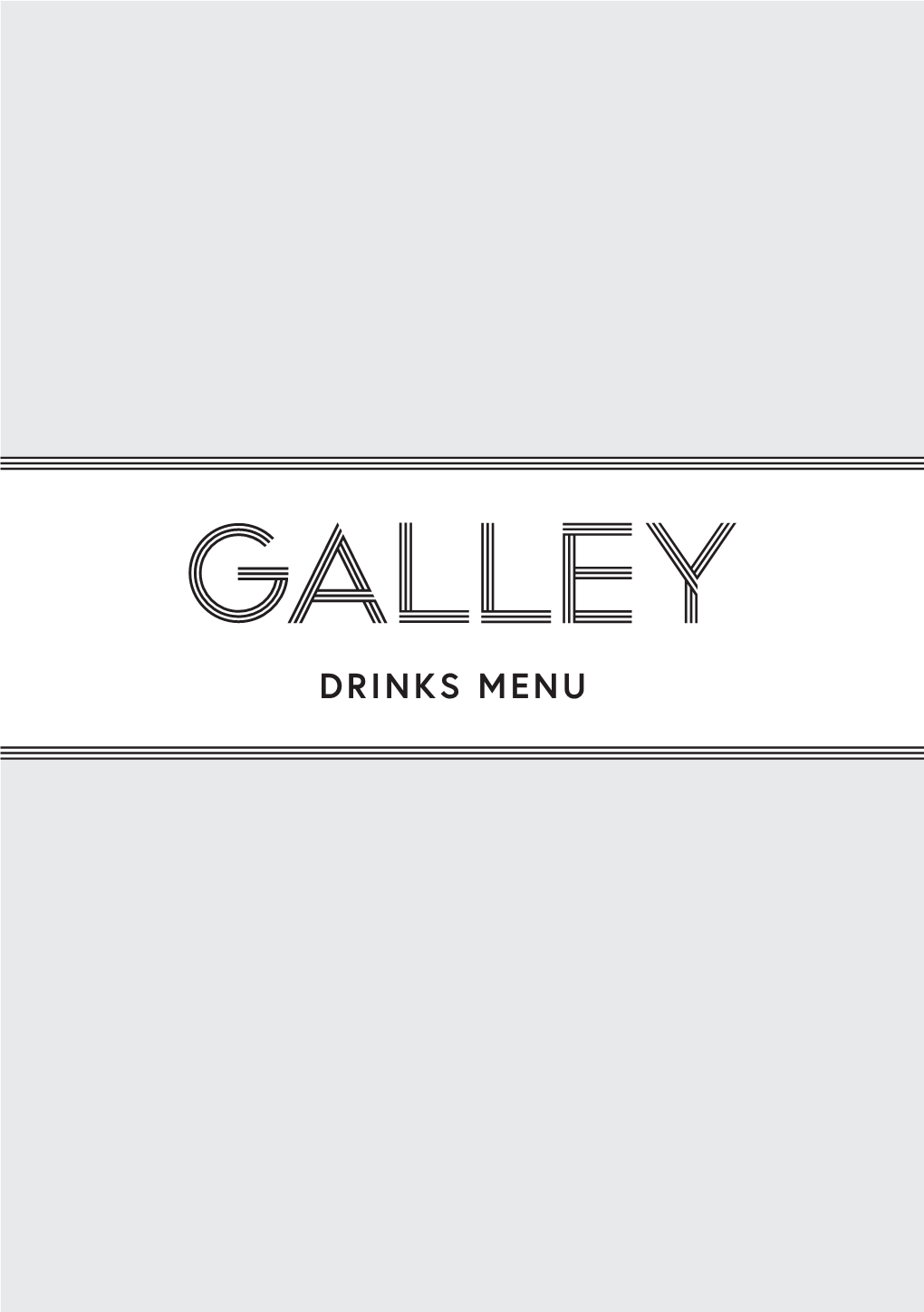 Drinks Menu Galley Happy Hours