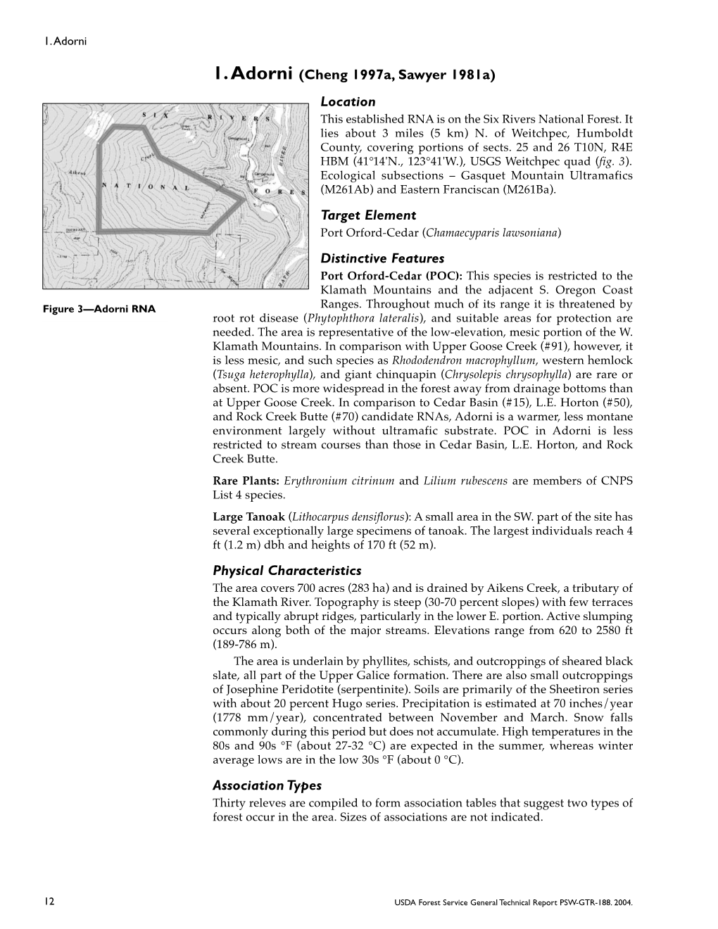 Forest Service Research Natural Areas