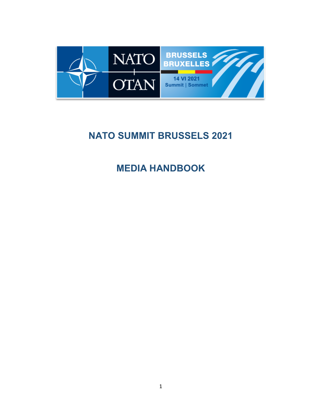 Nato Summit Brussels 2021 Media Handbook