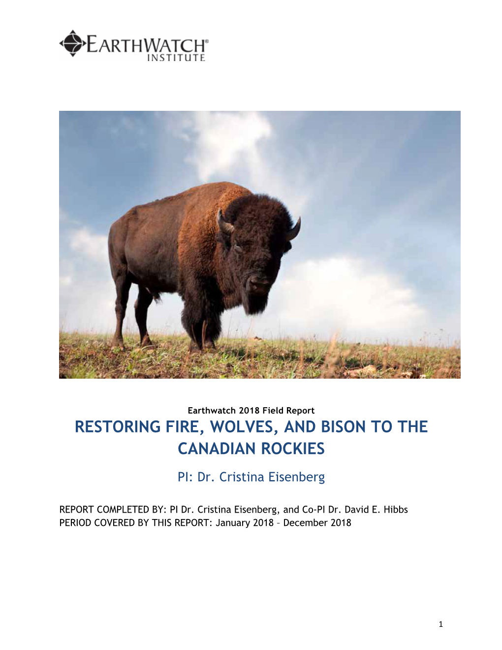 Restoring Fire, Wolves, and Bison to the Canadian Rockies