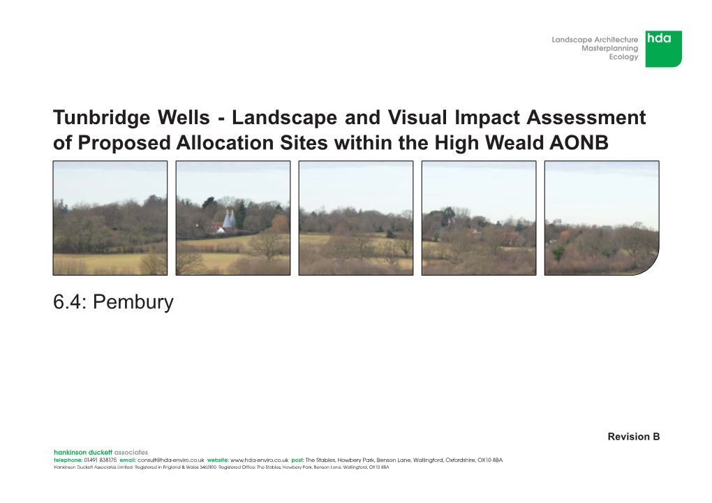 6.4: Pembury Tunbridge Wells