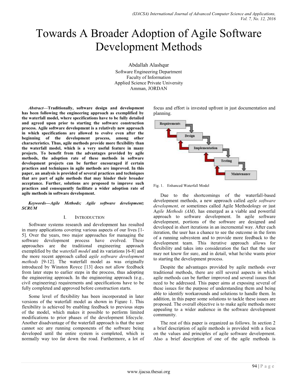 Towards a Broader Adoption of Agile Software Development Methods