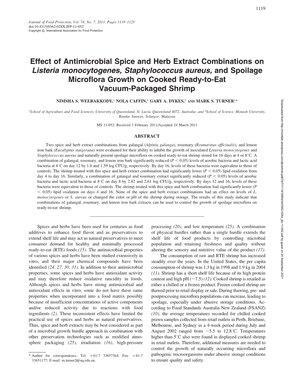 <I>Listeria Monocytogenes, Staphylococcus Aureus</I>