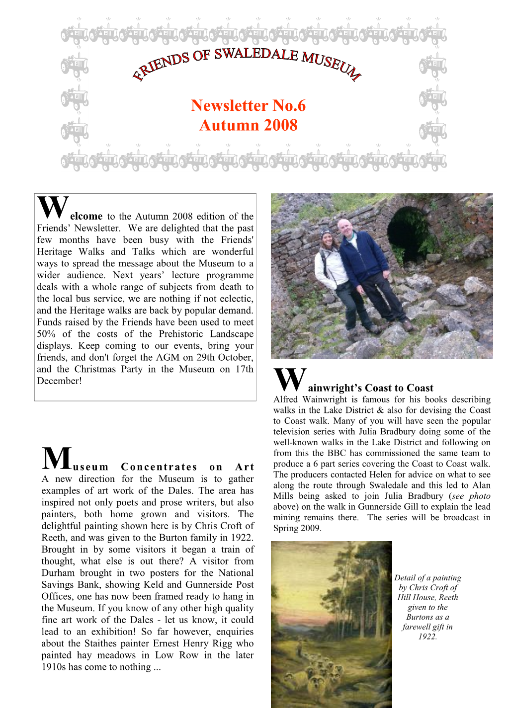 Swaledale Museum Newsletter Autumn 2008