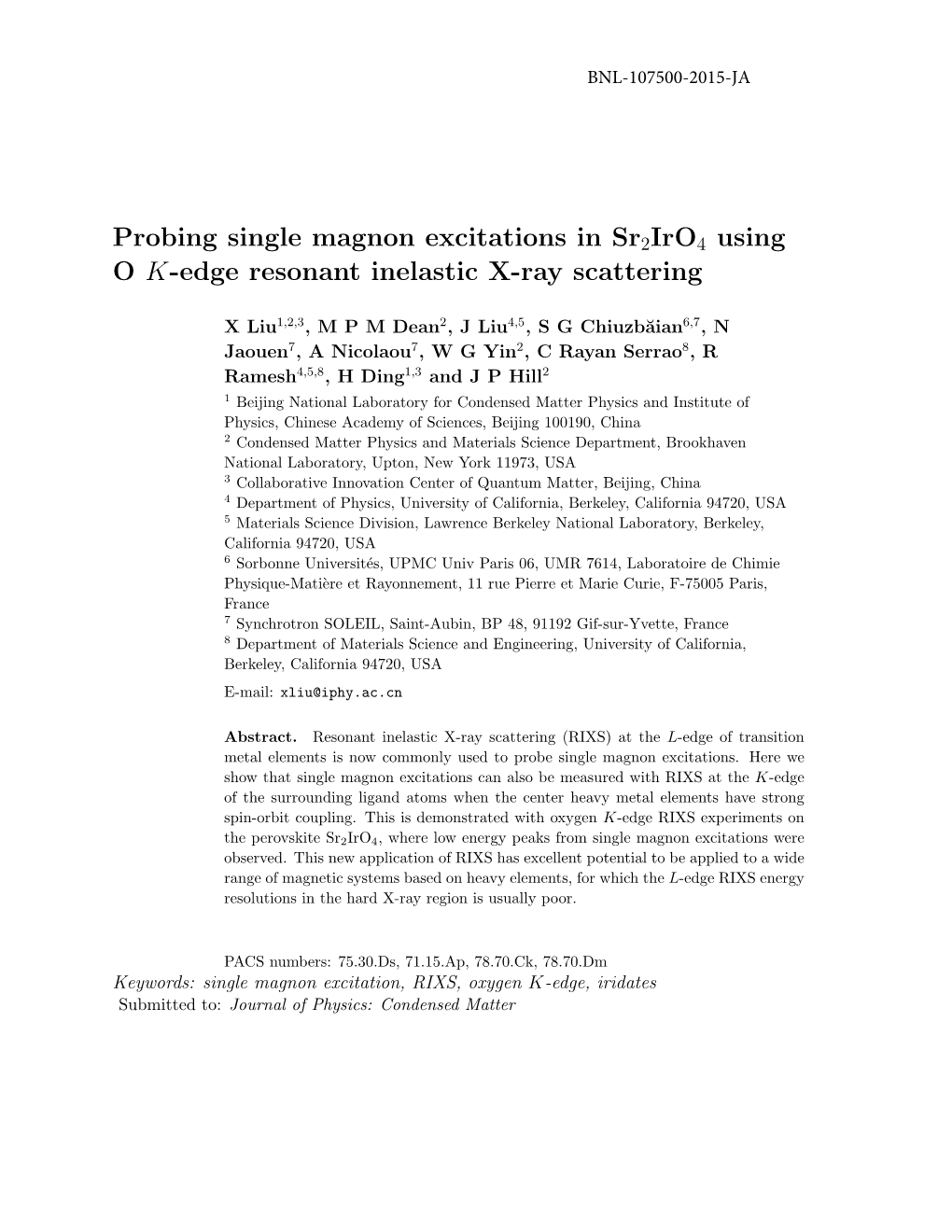 Probing Single Magnon Excitations in Sr2iro4 Using O K-Edge Resonant Inelastic X-Ray Scattering