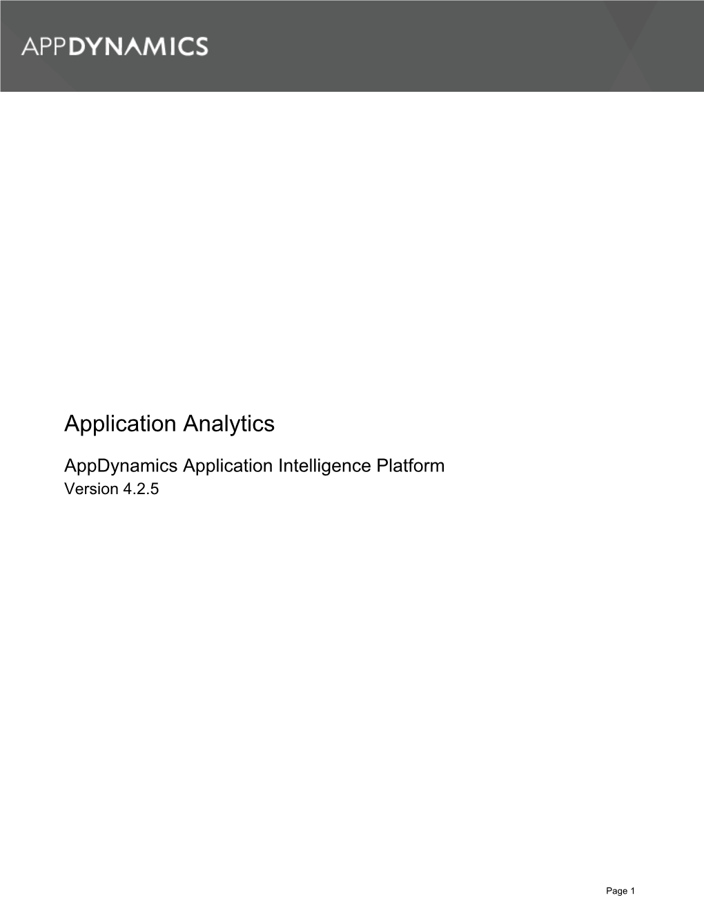 Application Analytics