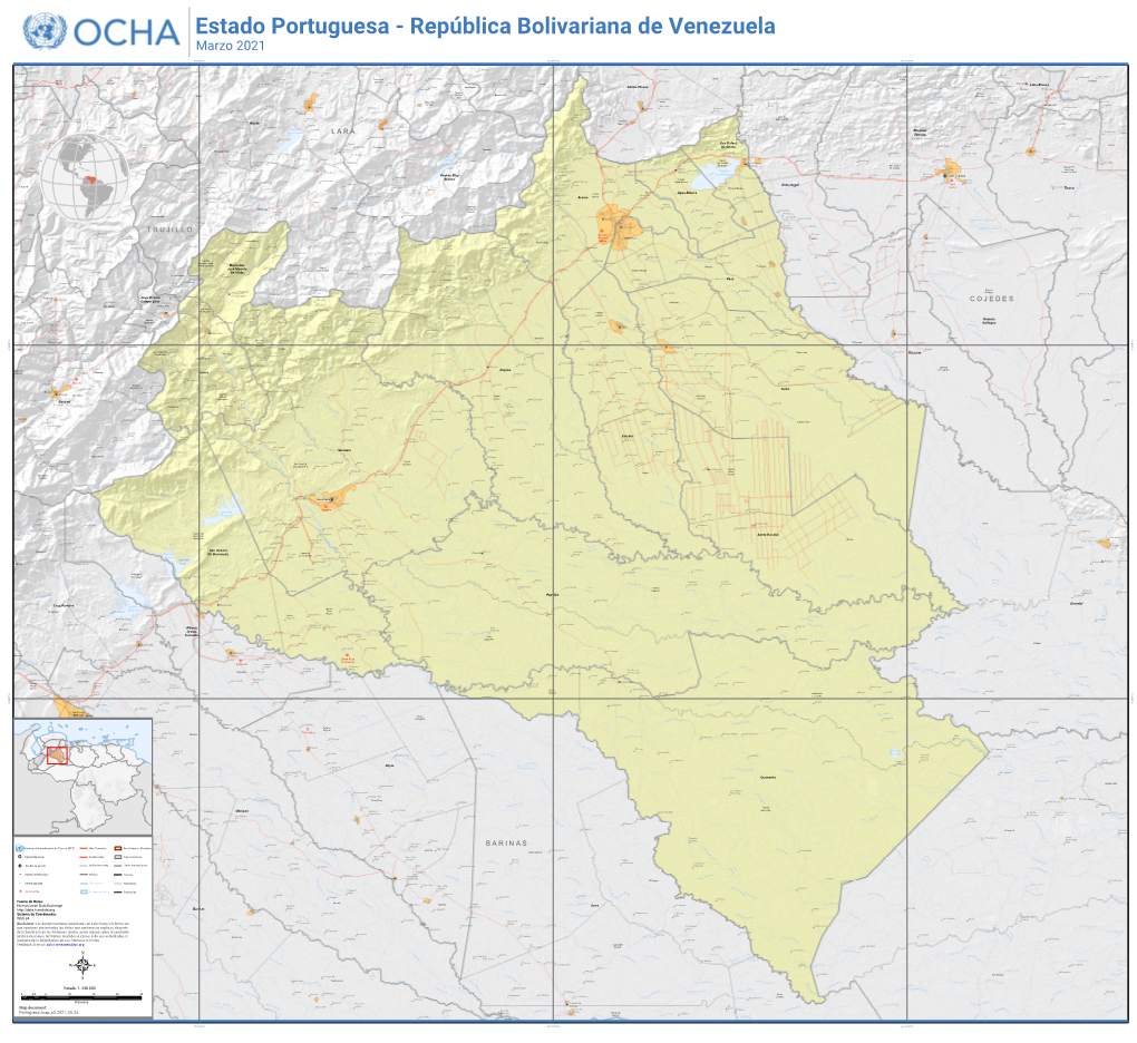 Estado Portuguesa - República Bolivariana De Venezuela Marzo 2021