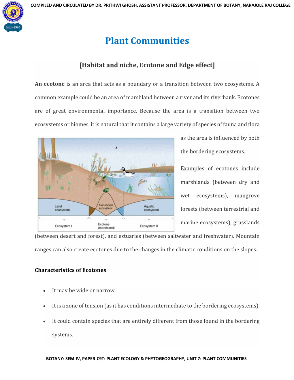 Plant Communities