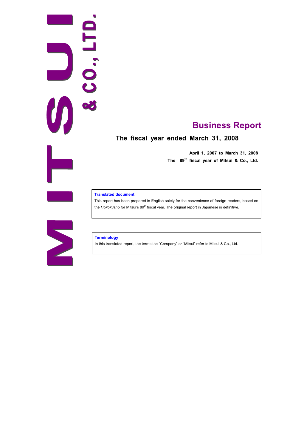 89Th Business Report
