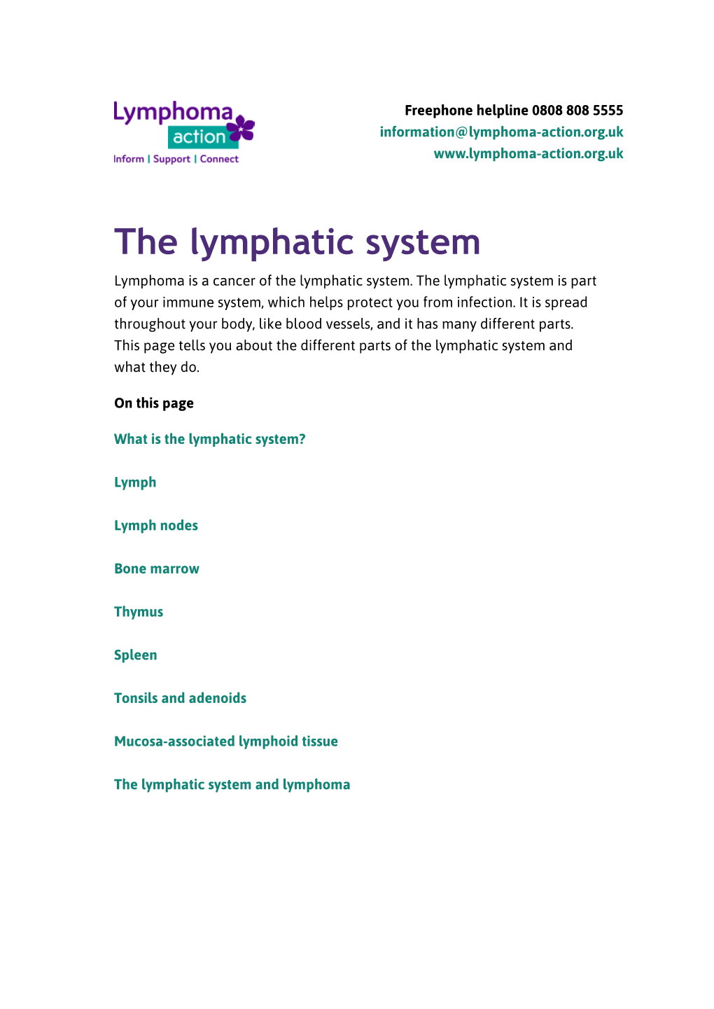 The Lymphatic System